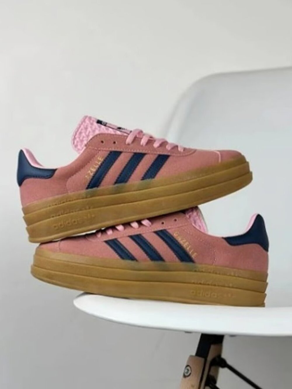 New Adidas Rose Pink Platforms Sneaker Women Shoes